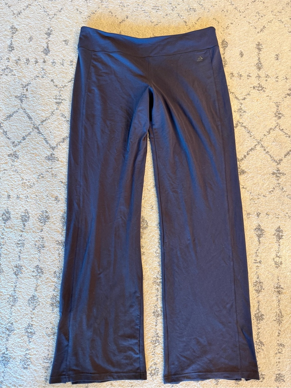 adidas Gray Climalite Wide-Leg Workout Pants